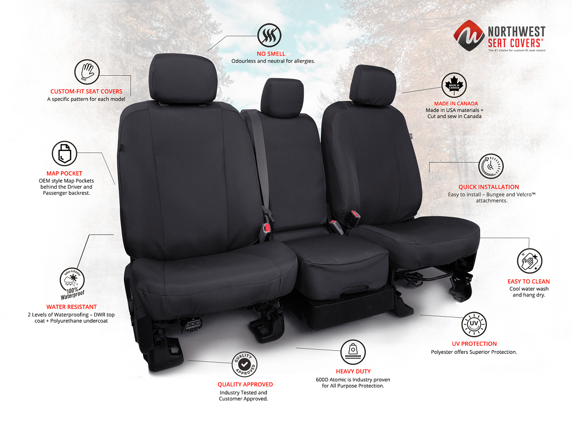 Northwest Seat Covers introducing atomic Custom Seat Covers
