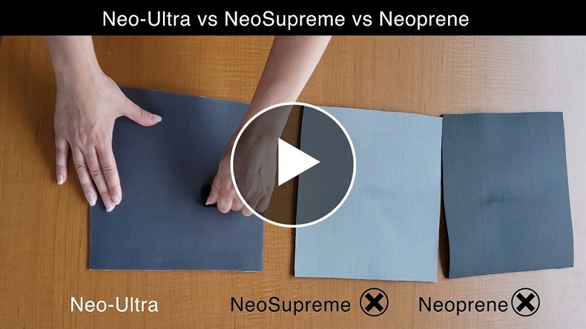 Northwest tested Neo-Ultra fabric vs Neosupreme & Neoprene fabric