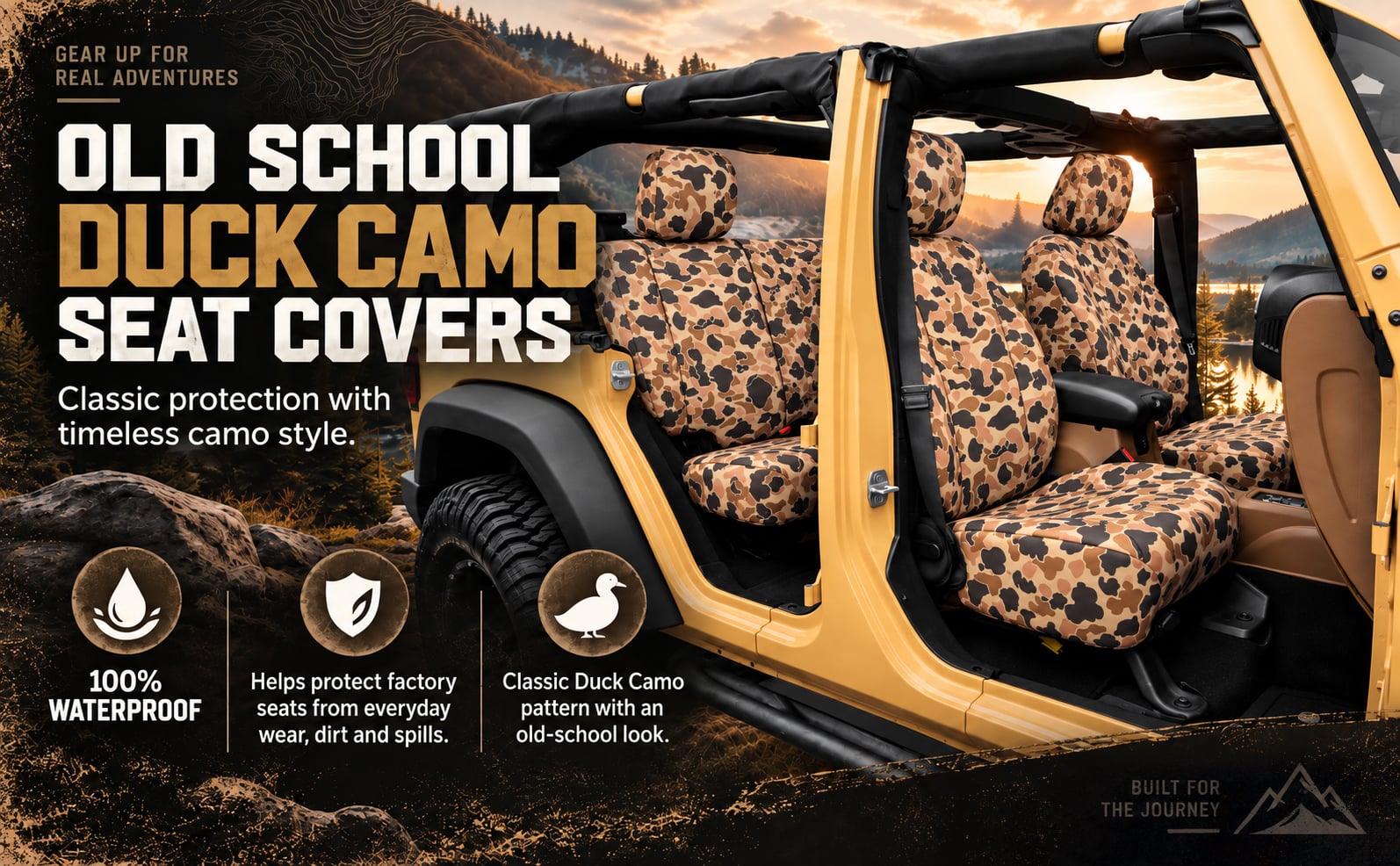 Northwest seat covers Old School Duck Camo