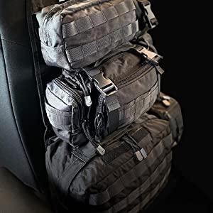 tactical storage, bag organizer, seat bag organizer