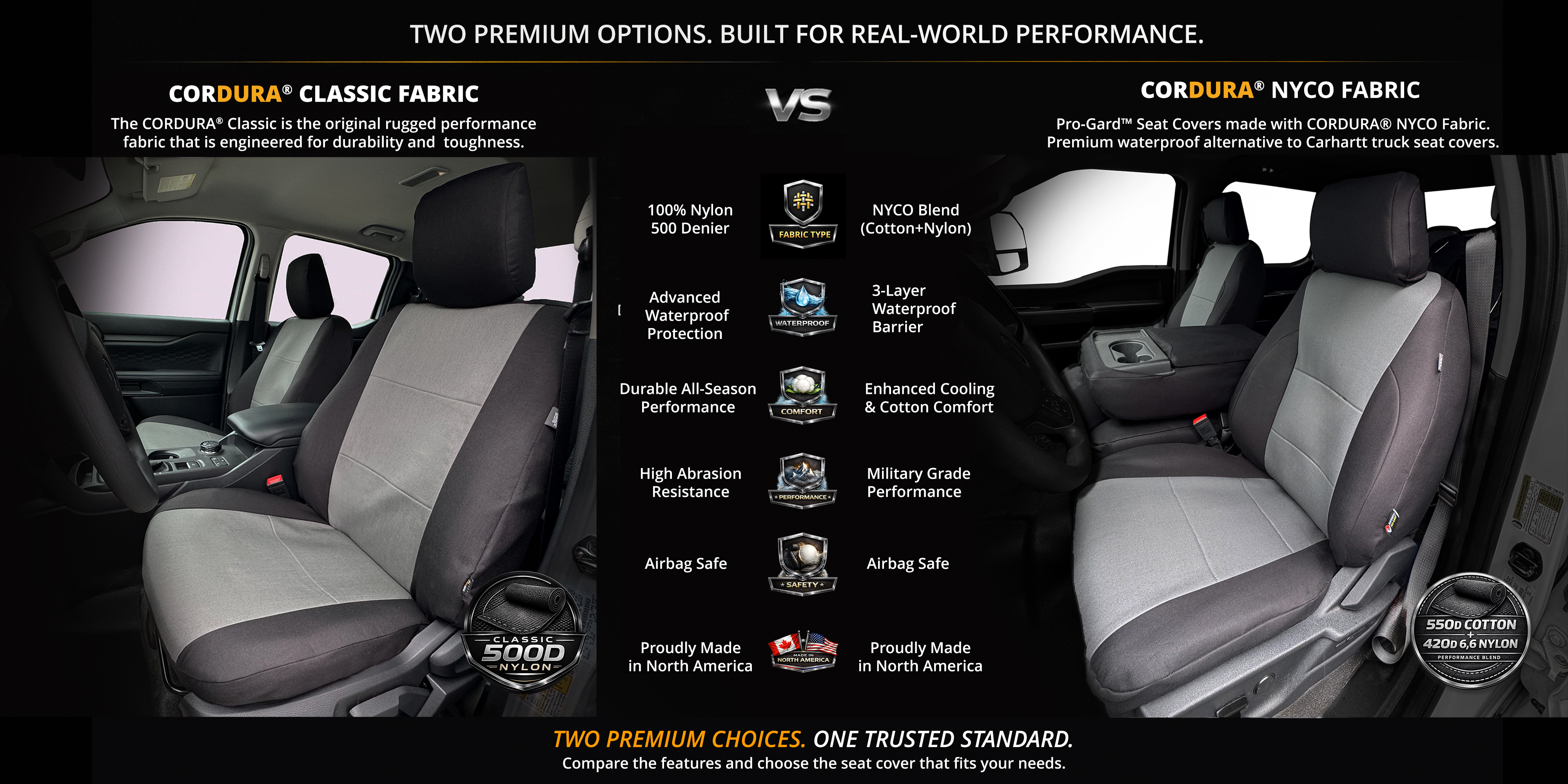 Northwest Cordura Seat Covers comparison