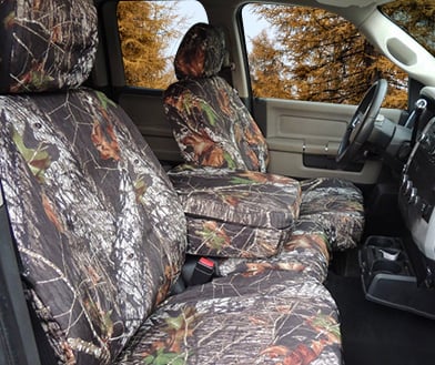 Purple camo car seat covers online